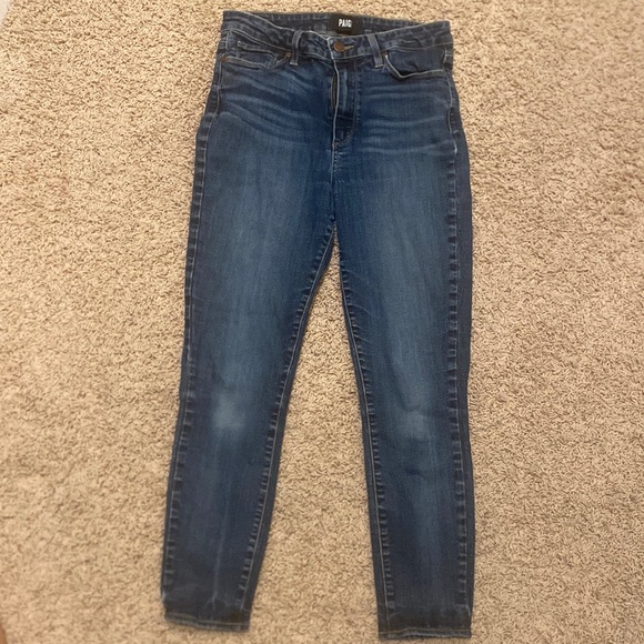 PAIGE Hoxton Crop jeans size 30 - Picture 2 of 11